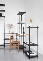Billede af Moebe Shelving System Low/Double 85x162 cm - Black