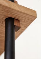 Billede af Moebe Shelving System Low/Double 85x162 cm - Oak/Black