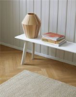 Billede af HAY CPH Deux 215 Bench 200x35x45 cm - Pearl White Lacquered Solid Beech/Pearl White Laminate