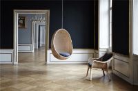 Billede af Sika-Design Hanging Egg Exterior Hængestol inkl. Hynde H: 119 cm - Natural/B450 Tempotest White