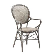 Billede af Sika-Design Rossini Stol m. Armlæn SH: 45 cm - Taupe 