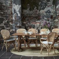 Billede af Sika-Design Rossini Stol m. Armlæn SH: 45 cm - Taupe 