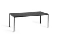 Billede af HAY T12 Table 200x95 cm - Black Powder Coated Aluminium/Black Linoleum 
