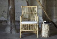 Billede af Sika-Design Davinci Spisebordsstol inkl. Hynde SH: 50 cm - Natural/A670 Michelangelo White