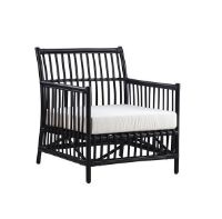 Billede af Sika-Design Caroline Loungestol inkl. Sædehynde SH: 42 cm - Black/A670 Michelangelo White