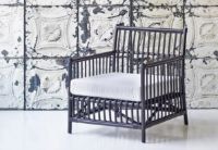 Billede af Sika-Design Caroline Loungestol inkl. Sædehynde SH: 42 cm - Black/A670 Michelangelo White