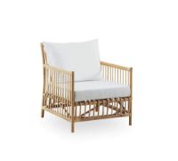 Billede af Sika-Design Caroline Loungestol inkl. Sædehynde SH: 42 cm - Natural/A670 Michelangelo White