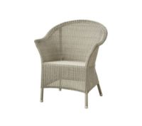 Billede af Cane-line Outdoor Lansing Stol SH: 43 cm - Taupe