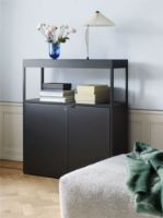 Billede af HAY Matin Table Lamp 380 Large Ø: 38 cm - White / Brass