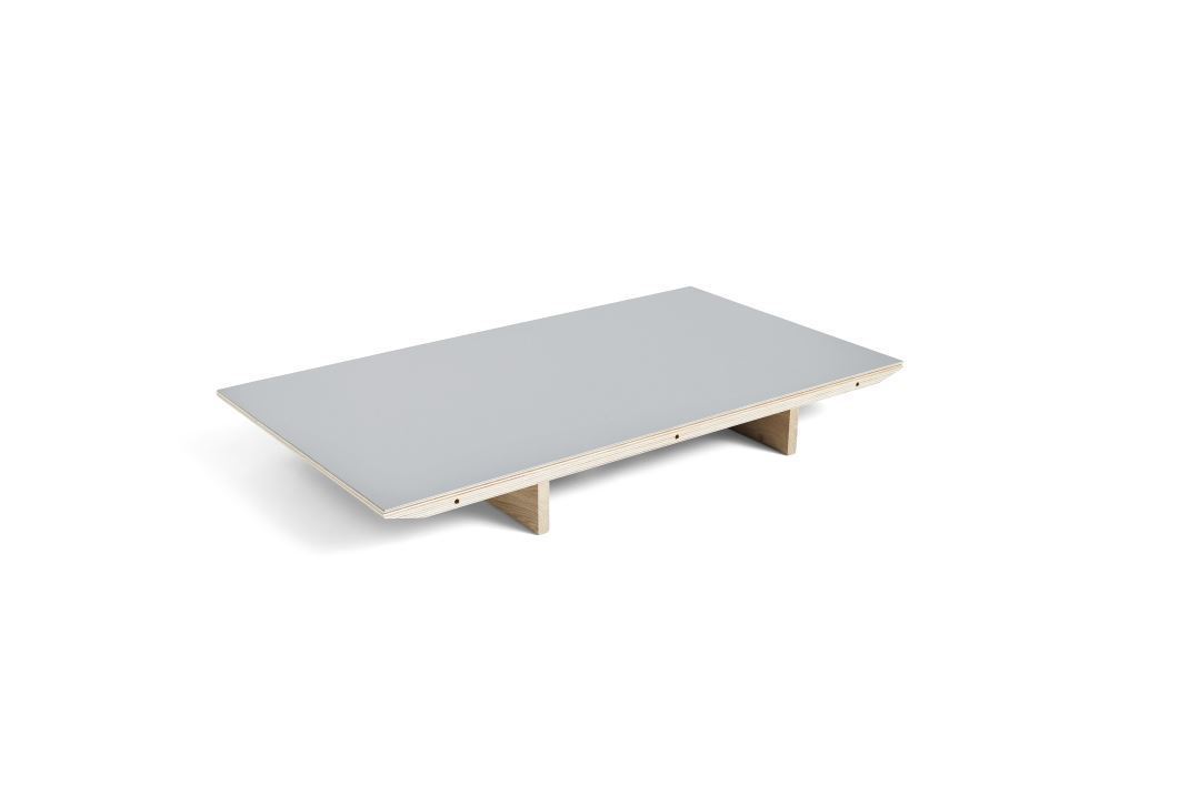 Billede af HAY CPH 30 Extendable Leaf 50x90 cm - Oak Lacquered Plywood/Grey Linoleum
