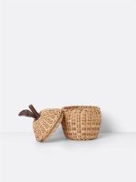 Billede af Ferm Living Small Apple Braided Storage Ø: 20 cm - Natural