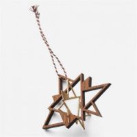 Billede af The Oak Men Twinkle Mini H: 8 cm - Dark Oak / Brass OUTLET