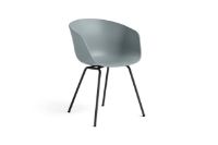 Billede af HAY AAC 26 About A Chair SH: 46 cm - Black Powder Coated Steel/Dusty Blue