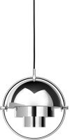 Billede af GUBI Multi-Lite pendel Small Ø:25,5 cm Chrome base - Chrome skærm