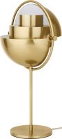 Billede af GUBI Multi-Lite bordlampe Ø:24 cm Brass base - Shiny Brass skærm 