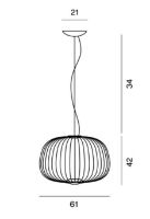 Billede af Foscarini Spokes 3 Pendel LED My Light H: 42 cm - Guld