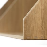 Billede af FDB Møbler B5 Børge Mogensen Hylde Dobbelt 80 x 21 cm -  Eg Massiv / Mat Lak 