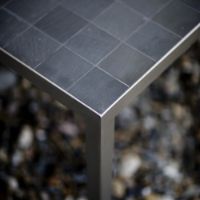 Billede af Rübner Sofabord 59x59x45 cm - Skiffer/Stål