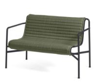 Billede af HAY Palissade Dining Bench Quilted Cushion 107,5x104,5 cm  - Olive 
