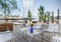 Billede af HAY Palissade Ottoman 60x65 cm - Hot Galvanised