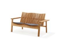 Billede af Cane-line Outdoor Amaze 2-pers. sofa, stabelbar - Teak