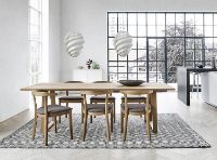 Billede af Skovby SM52EMO spisebordsstol kampagne eg hvidolie - Sort CC læder