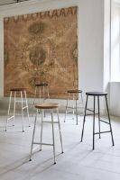 Billede af HAY Cornet Bar Stool Low H: 65 cm - Cream White / Oiled Oak