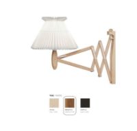 Billede af Le Klint 224 6/17 Saxlampe til væg H: 31 cm - Røget eg / Papirskærm