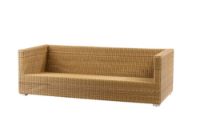 Billede af Cane-line Outdoor Chester 3-pers. loungesofa - Natural 
