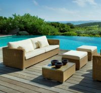 Billede af Cane-line Outdoor Chester 3-pers. loungesofa - Natural 