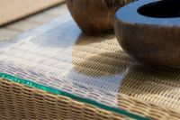 Billede af Cane-line Outdoor Chester glasplade til fodskammel/sofabord