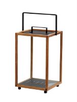 Billede af Cane-line Outdoor Lighthouse Lanterne Stor H: 54 cm - Teak/Lava Grey