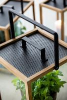 Billede af Cane-line Outdoor Lighthouse Lanterne Stor H: 54 cm - Teak/Lava Grey