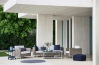 Billede af Cane-line Outdoor Connect 3 Pers. Sofa Hyndesæt - White 