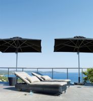 Billede af Cane-line Outdoor Kingston Taburet Ø: 46 cm - Graphite