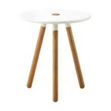 Billede af Cane-line Outdoor Area Taburet H: 46,5 cm - Teak/White