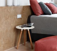 Billede af Cane-line Outdoor Area Taburet H: 46,5 cm - Teak/White