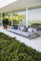 Billede af Cane-line Outdoor Spacer 2 Pers. Sofa inkl. Sæde- og Ryghynde L: 180 cm - Light Grey/Light Grey