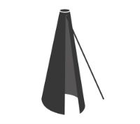 Billede af Cane-line Outdoor Cover 9 til Hyde & Major Parasol 300x300 cm - Black