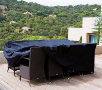 Billede af Cane-line Outdoor Cover 2 til Spiseborde op til 280 cm inkl. 8 Stole 280x150 cm - Black