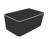 Billede af Cane-line Outdoor Cover 20 til Peacock Daybed u. Parasol 210x230 cm - Black