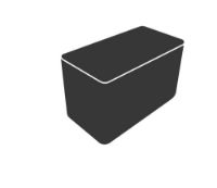 Billede af Cane-line Outdoor Cover 19 Til Drop Køkken Single Modul 110x58 cm - Black