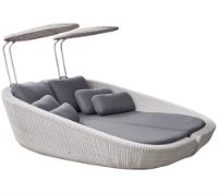 Billede af Cane-line Outdoor Savannah Daybed højre modul - White grey