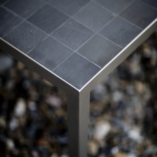 Billede af Rübner Sofabord 125x59x45 cm - Skiffer/Stål