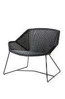Billede af Cane-line Outdoor Breeze Loungestol SH: 40 cm - Black 