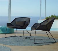 Billede af Cane-line Outdoor Breeze Loungestol SH: 40 cm - Black 