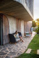 Billede af Cane-line Outdoor Peacock Wing 3pers. sofa - Dark Grey