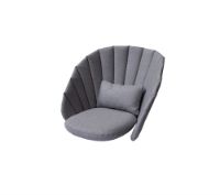 Billede af Cane-line Outdoor Hyndesæt til Peacock Loungestol 44x58 cm - Grey Natté