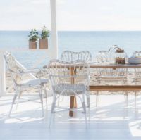 Billede af Sika-Design Margret Exterior Spisebordsstol SH: 47 cm - Dove White 