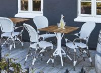 Billede af Sika-Design Isabell Exterior Caféstol SH: 45 cm - Grå